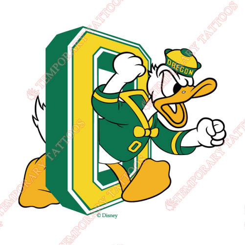 Oregon Ducks Customize Temporary Tattoos Stickers NO.5798